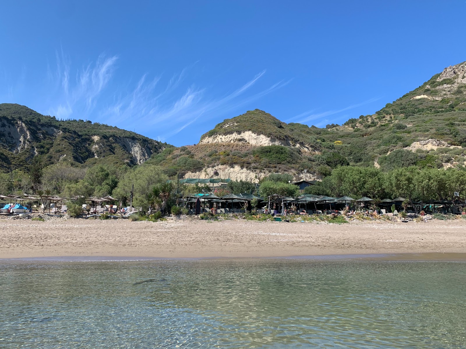 Foto di Spiaggia di Dafni con dritto e lungo