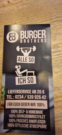 Burger Brothers GmbH à Bochum menu
