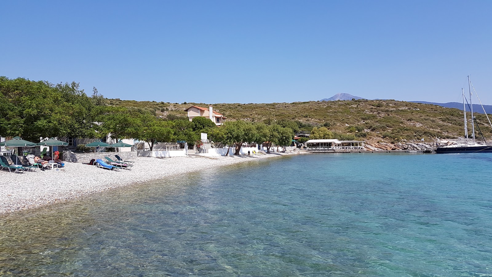 Photo of Vathi beach - popular place among relax connoisseurs