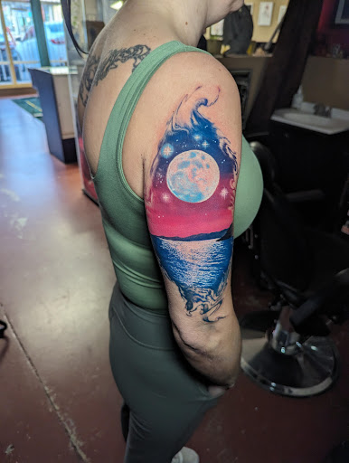 Explore chest tattoo ideas woman, creative tattoo ideas in Castle Rock, available at Summit Tattoo and Piercing