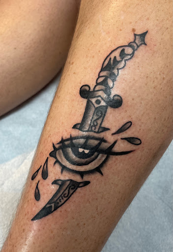 Explore cycling tattoo ideas, creative tattoo ideas in Savannah, available at White Bluff Tattoo Company