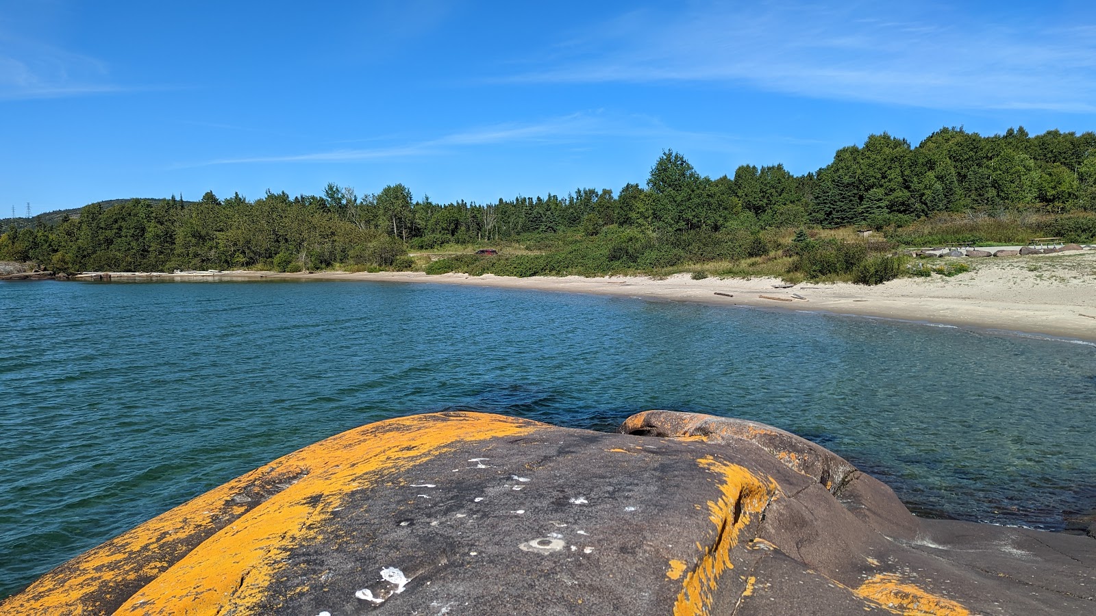 Foto van Cummings Beach met hoog niveau van netheid