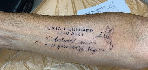 Explore jawline tattoo ideas, creative tattoo ideas in Schaumburg, available at Atmosphere Tattoo Gallery - Schaumburg