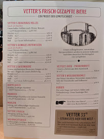Restaurant Vetter's Alt Heidelberger Brauhaus à Heidelberg (la carte)