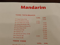 Restaurante Mandarim à Figueira da Foz menu