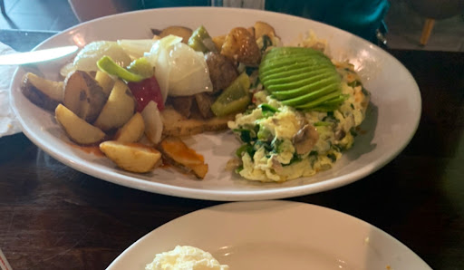 Egg whites with veggies n potatoes 