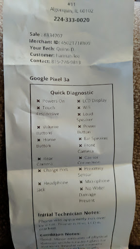 Mobile Phone Repair Shop «uBreakiFix», reviews and photos, 1720 S Randall Rd #11, Algonquin, IL 60102, USA