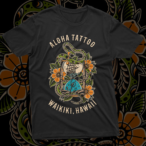 Explore tattoo shop ideas, creative tattoo ideas in Honolulu, available at Aloha Tattoo Waikiki Hilton Hawaiian Village Rainbow Bazaar