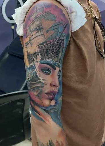 Explore thigh tattoo idea, creative tattoo ideas in Hialeah, available at Ink Demons