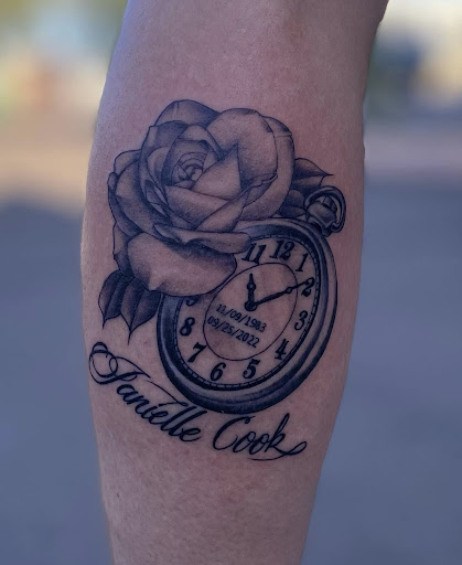 Explore rose tattoo ideas for women, creative tattoo ideas in Peoria, available at Modern Ink Tattoo