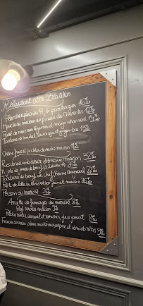 Les Béatilles à Rochefort menu