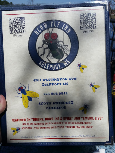 Seafood Restaurant «Blow fly inn», reviews and photos, 1201 Washington Ave, Gulfport, MS 39507, USA