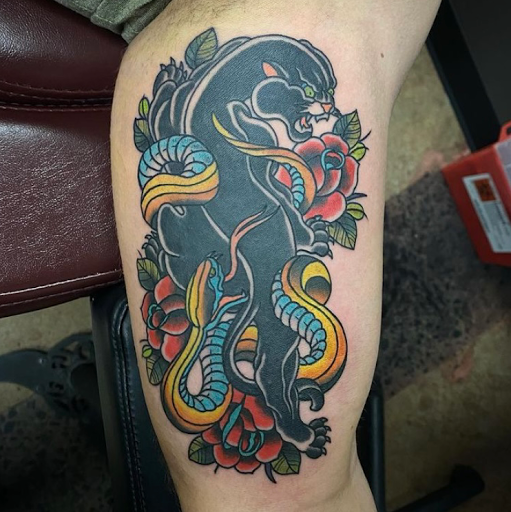 Explore thyroid cancer tattoo ideas, creative tattoo ideas in Oklahoma City, available at Oklahoma Tattoo Collective