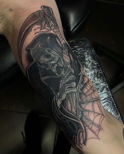 Explore ocean themed tattoo ideas, creative tattoo ideas in Cordova, available at The Rook x Raven Tattoo Creative