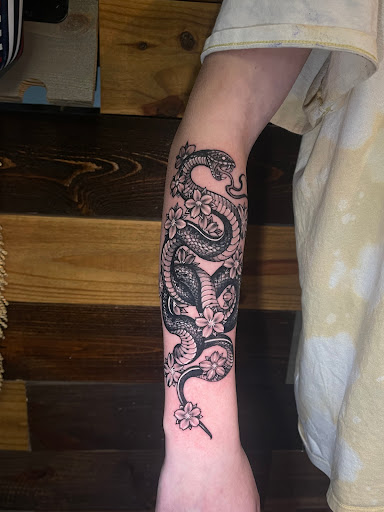 Explore silverback gorilla tattoo ideas, creative tattoo ideas in Talbott, available at Alpha Tattoo co.