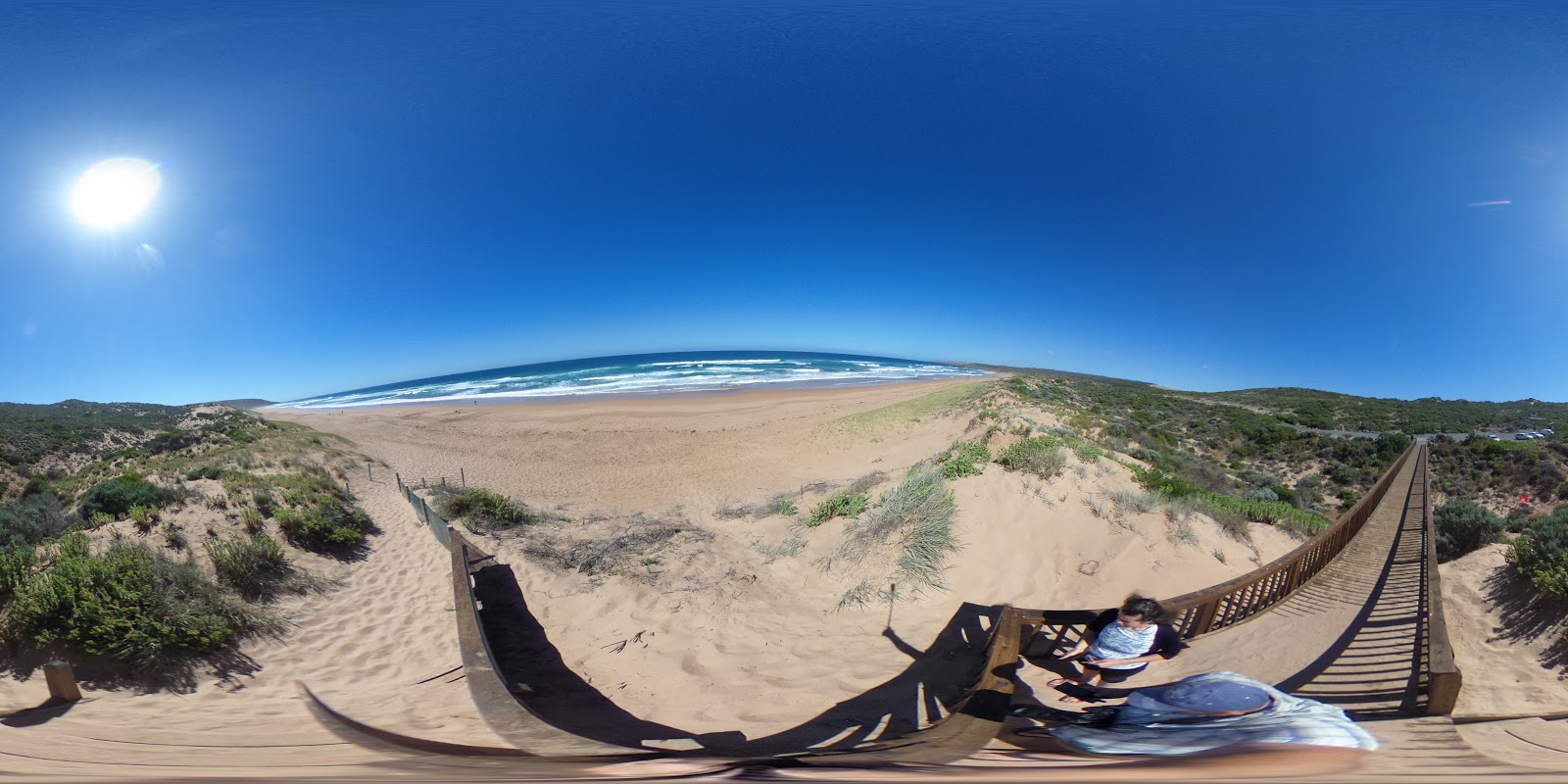 Foto van Waitpinga Beach met helder fijn zand oppervlakte