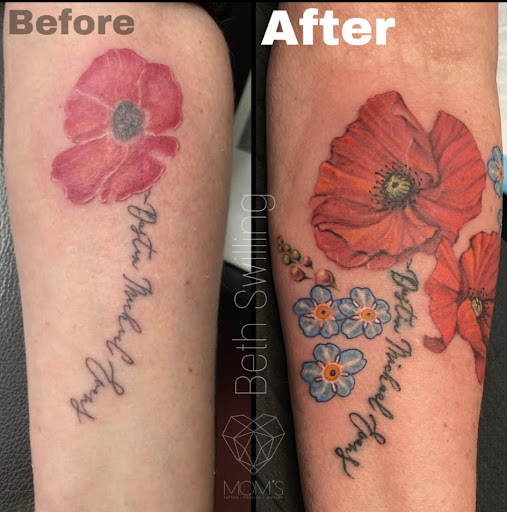 Explore rose tattoo ideas men, creative tattoo ideas in Spokane, available at Moms Custom Tattoo & Body Piercing