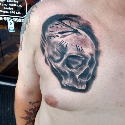 Explore mickey tattoo ideas, creative tattoo ideas in Augusta, available at Excalibur Art Collective