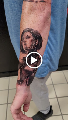 Explore spouse name tattoo ideas, creative tattoo ideas in Hereford, available at Slow Pain Tattoo Body Art Studio