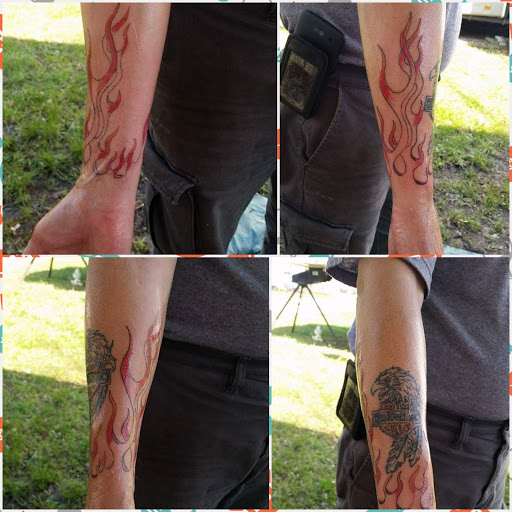 Explore small sleeve tattoo ideas, creative tattoo ideas in Davis, available at SIX GUN SOUND TATTOO