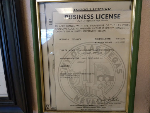 Locksmith «Lockmaster Security Services, Inc.», reviews and photos, 3900 N Rancho Dr #103, Las Vegas, NV 89130, USA
