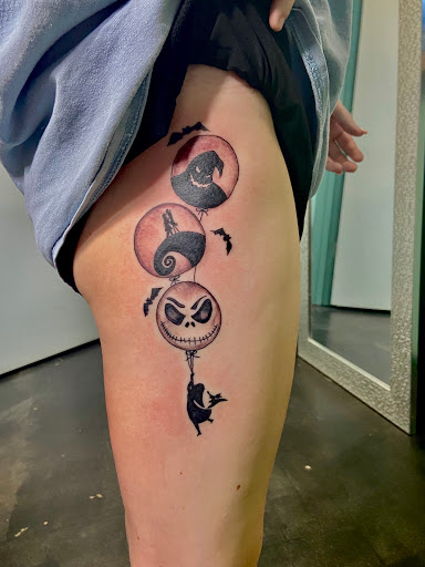 Explore dark tattoos ideas, creative tattoo ideas in Meridian, available at Creative Pain Tattoo Studio
