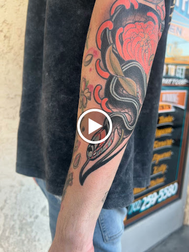 Explore religious sleeve tattoo ideas, creative tattoo ideas in Las Vegas, available at Bad Apple Tattoo