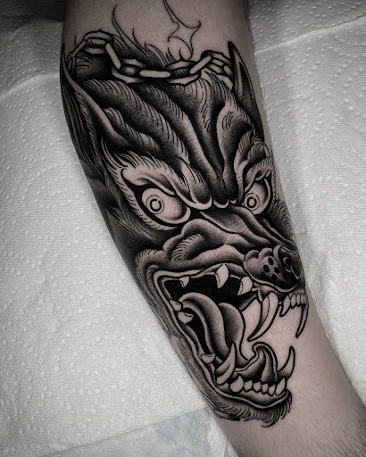 Explore racoon tattoo ideas, creative tattoo ideas in Corona, available at Crop Circles Tattoo Studio