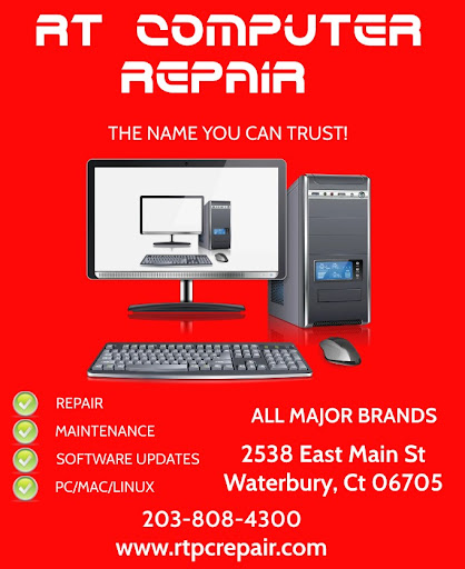 Computer Repair Service «RT Computer Repair», reviews and photos, 2538 E Main St, Waterbury, CT 06705, USA