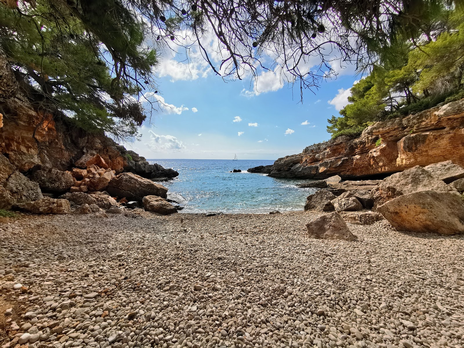 Photo de Alex beach avec une baie minuscule