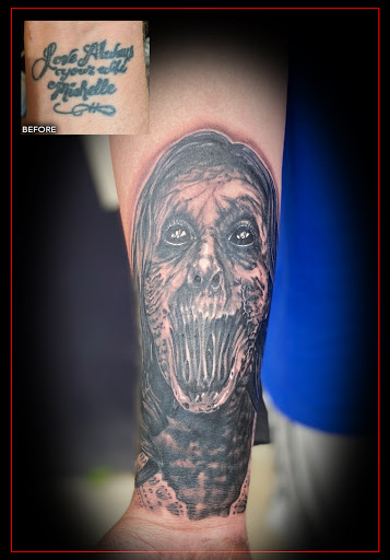 Explore great tattoo cover up ideas, creative tattoo ideas in Fremont, available at Eternal Tattoo And Body Piercing