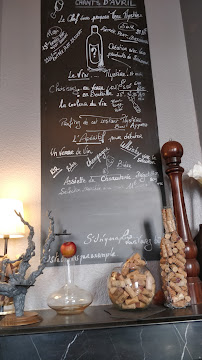 Menu / carte de Les Chants d'Avril à Nantes