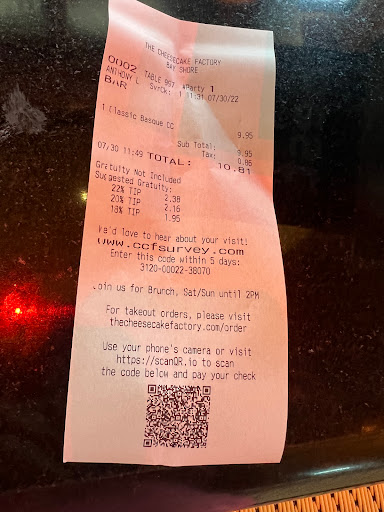 Restaurant «The Cheesecake Factory», reviews and photos, 1701 Sunrise Hwy, Bay Shore, NY 11706, USA