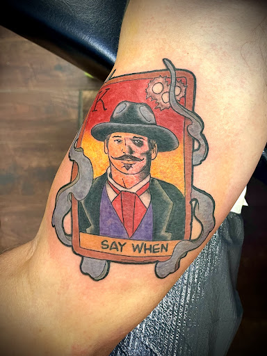 Explore tattoo shop name ideas, creative tattoo ideas in Camden, available at The Golden Goose Tattoo Studio