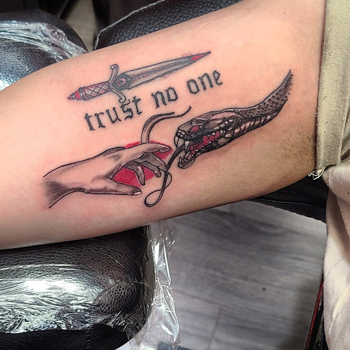 Explore rayquaza tattoo ideas, creative tattoo ideas in Cumberland, available at Queen City Ink