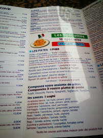 Casa Italia à Lourdes menu