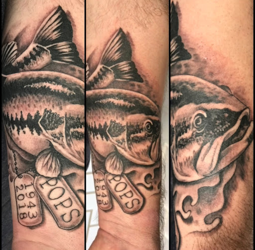 Explore dead dad tattoo ideas, creative tattoo ideas in High Point, available at 21 Aces Tattoo Co.