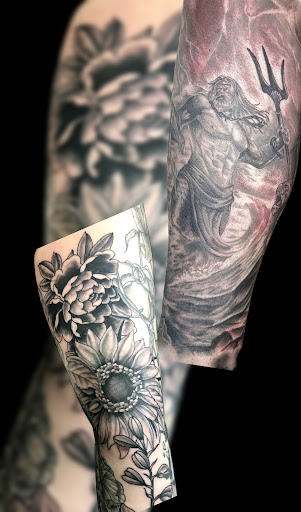 Explore dark tattoo ideas, creative tattoo ideas in Saint Petersburg, available at Edens Apple Tattoos and Piercings