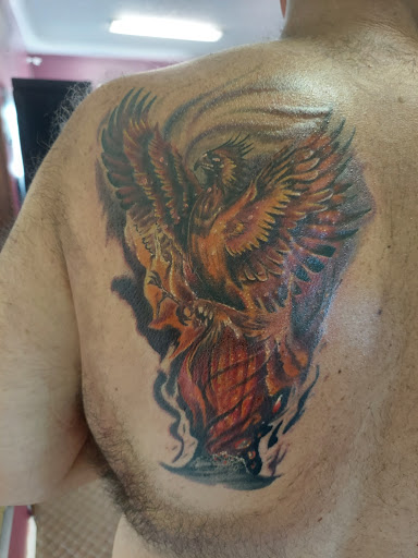 Explore patchwork ideas tattoos, creative tattoo ideas in Angola, available at Hoodlum Ink