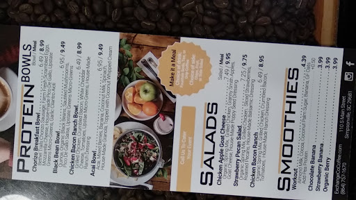 Coffee Shop «Exchange Company Coffee Bar & Bake Shop», reviews and photos, 110 S Main St, Simpsonville, SC 29681, USA