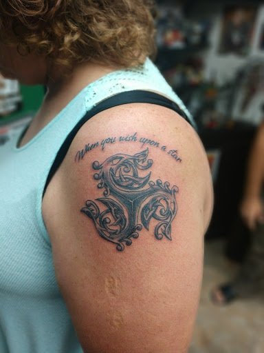 Explore matching ghost tattoo ideas, creative tattoo ideas in Beverly Hills, available at R-N-R Custom Tattoos