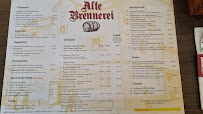 Restaurant Alte Brennerei Schnitzelhaus à Wernigerode menu