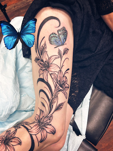 Explore usmc tattoos ideas, creative tattoo ideas in Aurora, available at Aurora Tattoo Company