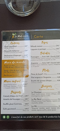 Restaurant Le Midi Libre à Trélazé carte