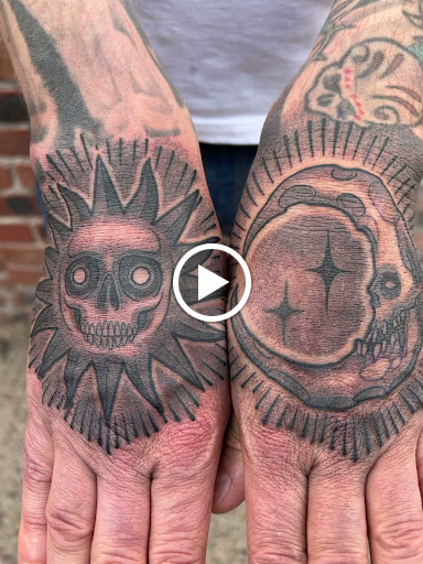 Explore jack and sally tattoo ideas, creative tattoo ideas in Albuquerque, available at Blacklist Tattoo Parlour Tattoo Shop in Albuquerque