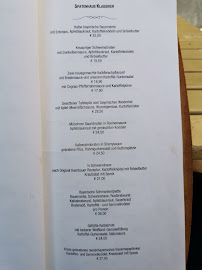 Spatenhaus at the opera à Munich menu