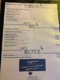 Le Nautique à La Ciotat menu