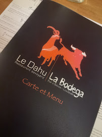 Carte du Restaurant Le Dahu Bar la Bodéga à Villarodin-Bourget
