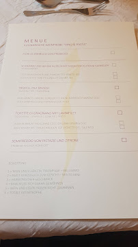 Menu du Zum alten Weinkeller à Schwabenheim an der Selz