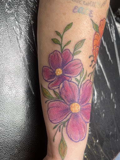 Explore pirate ship tattoo ideas, creative tattoo ideas in Clintonville, available at Honey Heart Tattoo
